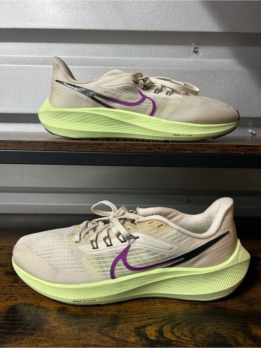 Nike Air Zoom Pegasus Mens Running Shoes Sail Lime Sangria DH4071-101 Sz 7.5